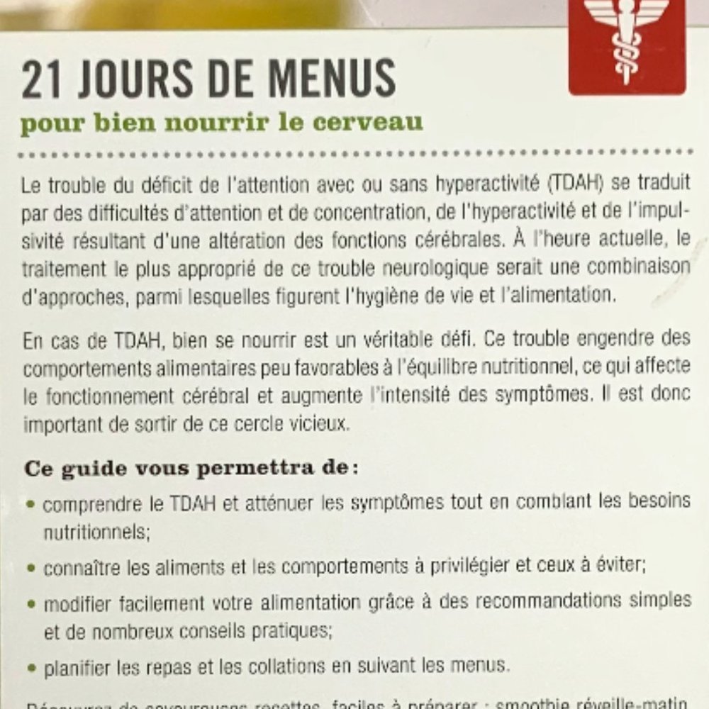 BOGO - TDAH: 21 jours de menus, Paperback - Picture 3 of 5